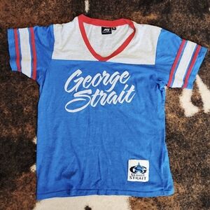 🧢 RETROKNECT Co. Listing – George Strait “STRAIT 18” Jersey Tee